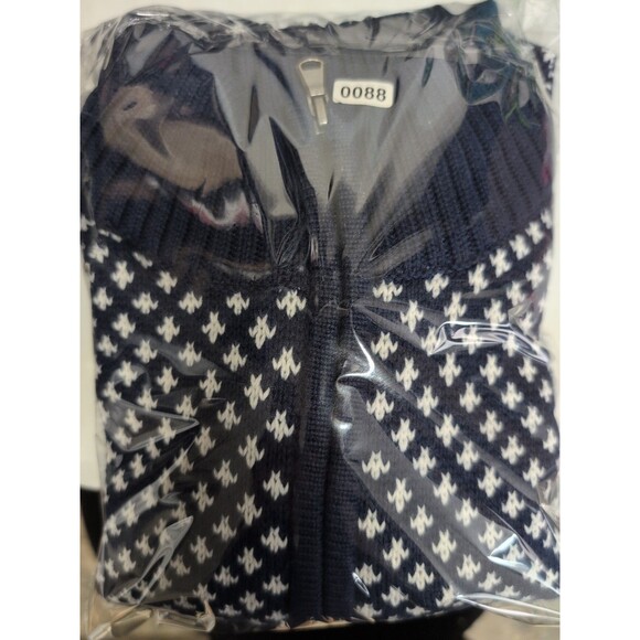 Long Wharf Supply Co Edgartown SeaWell Quarter Zip Navy Blue Sweater NWT Small - Picture 15 of 15